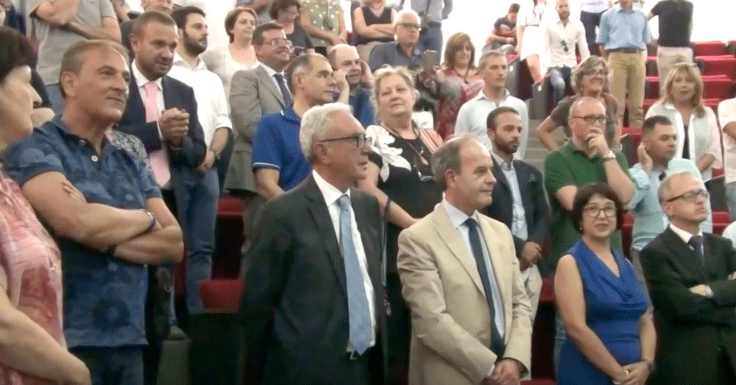 Il momento della proclamazione del nuovo Rettore all'Università Mediterranea