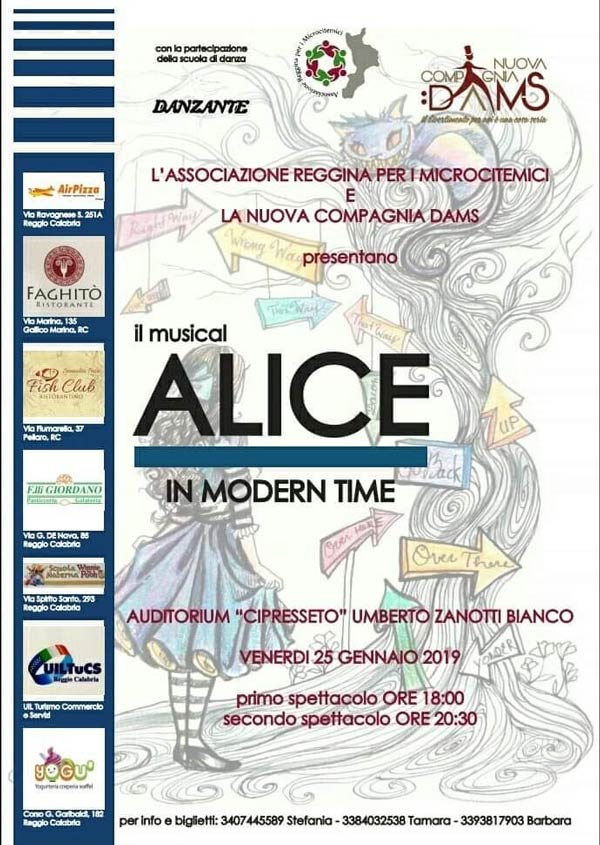 Alice in modern time a Reggio