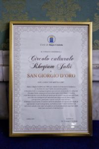 diploma San Giorgio d'Oro 2019