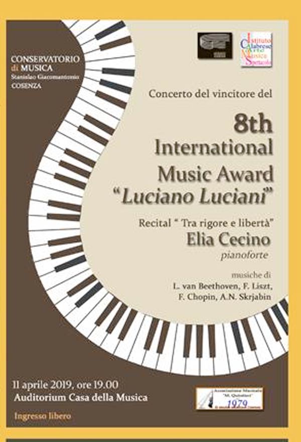 Concerto pianista Elia Cecino