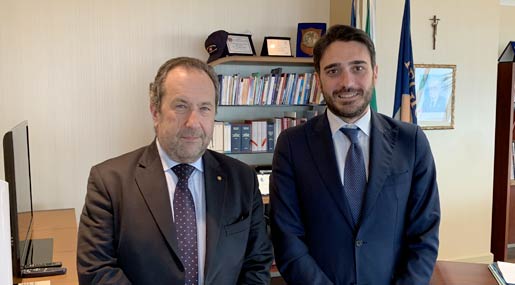Il prefetto Mario Mariani e il presidente Nicola Irto