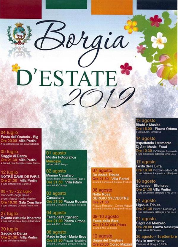 Borgia d'Estate 2019