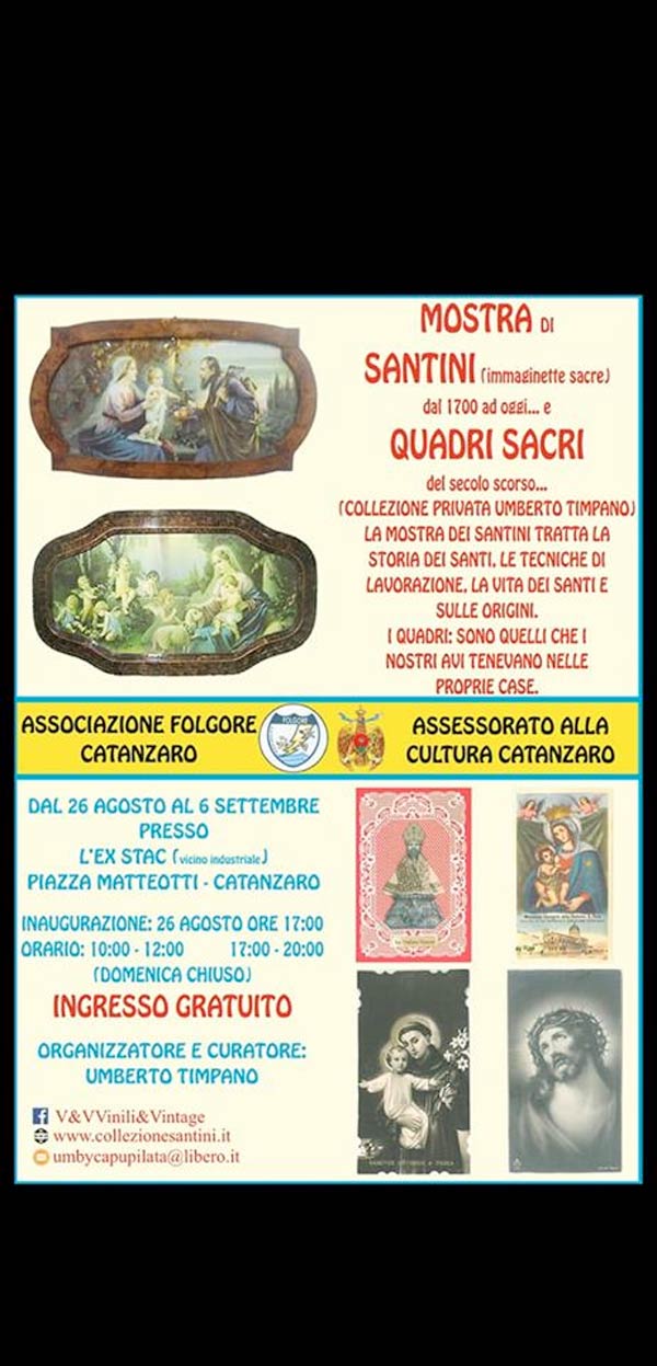 mostra di Santini e Quadri Sacri