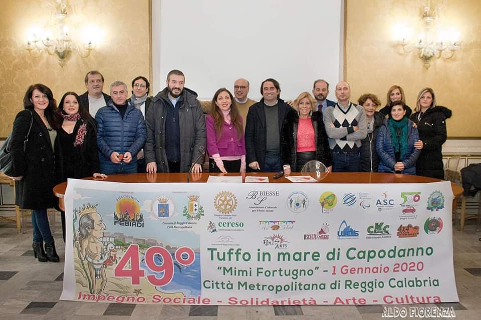 Gli organizzatori del Tuffo di Capodanno a Reggio Calabria