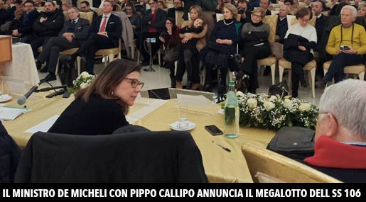 Paola De Micheli e Pippo Callipo