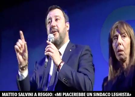 Matteo Salvini e Tilde Minasi