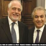 Il Rettore Giovambattista De Sarro e il prof. Franco Romeo