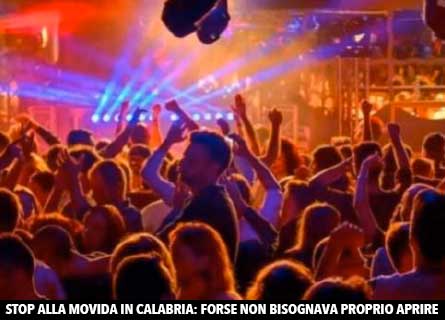 Movida in discoteca in Calabria
