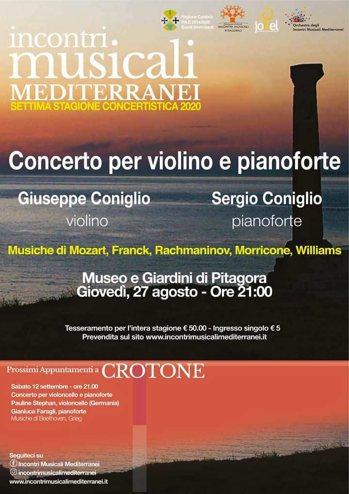 CROTONE - Il concerto per violino e pianoforte - Calabria.Live