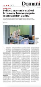 L'inchiesta del quotidiano Domani sulla sanità in Calabria