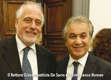 Il rettore UMG Giovambattista De Sarro e il cardiologo prof. Franco Romeo: due eccellenze calabresi