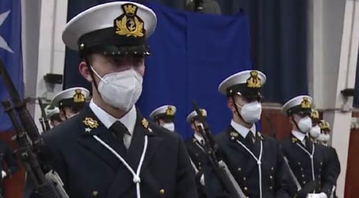 Il giuramento all'Accademia Navale di Livorno