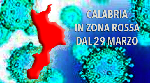 Calabria in zona rossa
