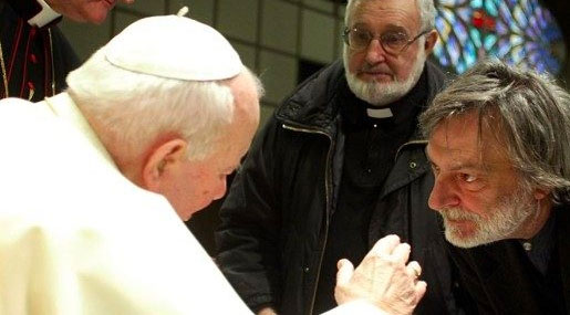 Gino Strada e Giovanni Paolo II