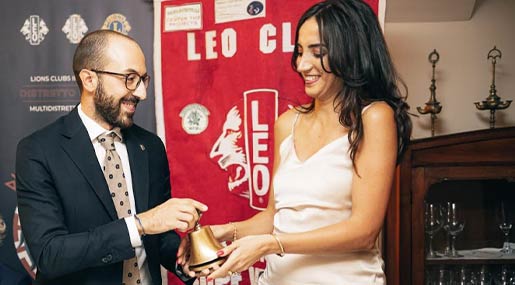 Ludovica Iemme è la prima presidente donna del Leo Club Cz Rupe Ventosa