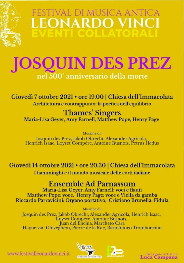 Concerti dedicati a Josquin des prez