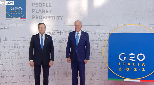 Il G20 di Roma: Mario Draghi e Joe Biden