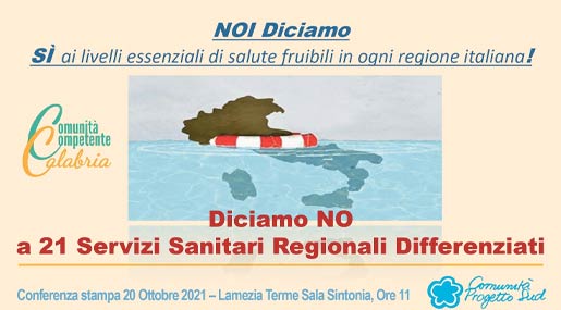 Comunità Competente Calabria iniziativa su Autonomia Differenziata