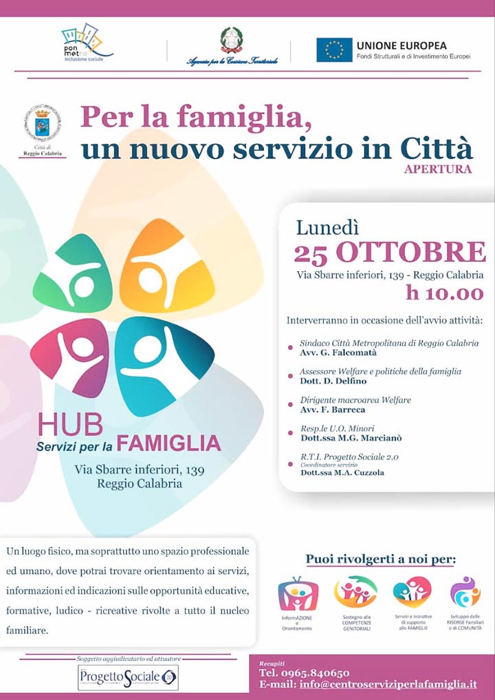 Hub per le famiglie Reggio Calabria