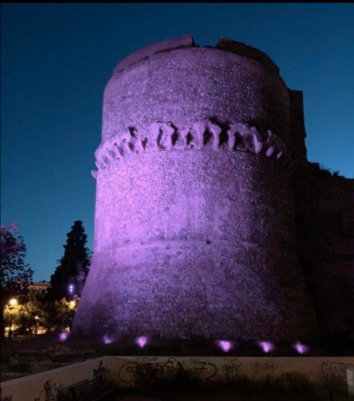 Castello Aragonese RC in rosa