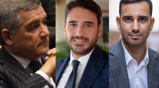 Arruzzolo (FI), Irto (PD) e Tavernise (M5S) sono i capogruppo in Consiglio regionale