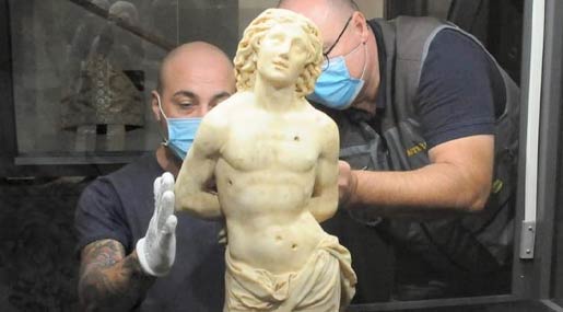 La Scultura "San Sebastiano" torna al Museo Diocesano di Oppido Mamertina