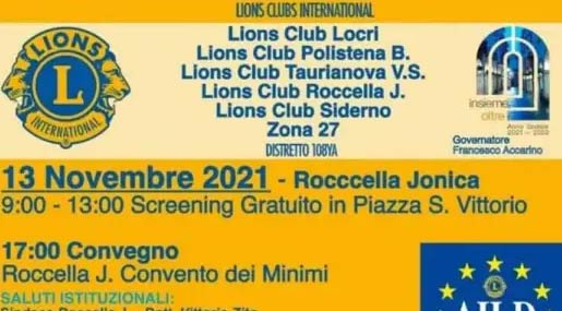 A Roccella, Siderno e Polistena screening gratuiti per la prevenzione del diabete grazie ai Lions