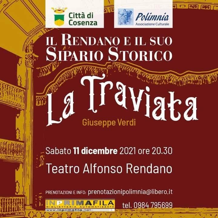 A dicembre al Teatro Rendano in scena "La Traviata" di Verdi