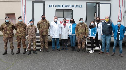 Solidarietà, si rinnova l'impegno del Comando Militare Esercito "Calabria" nella donazione del sangue