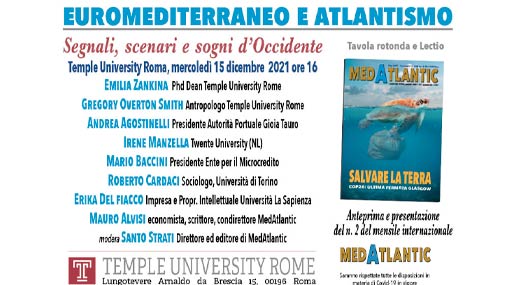 Alla Temple University di Roma si presenta il secondo numero di MedAtlantic