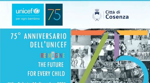A Cosenza si celebrano i 75 anni di Unicef