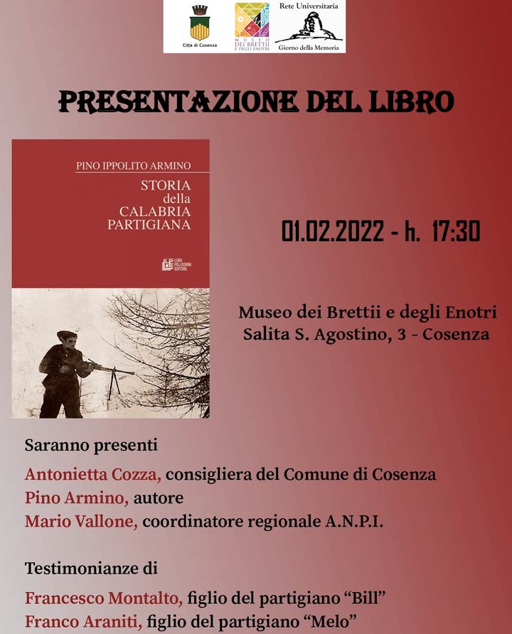 La presentazione del libro "Storia della Calabria partigiana"