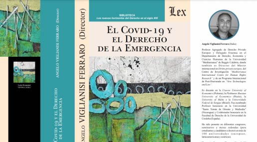 Dalla Mediterranea un volume internazionale su Covid-19 e diritto dell'emergenza