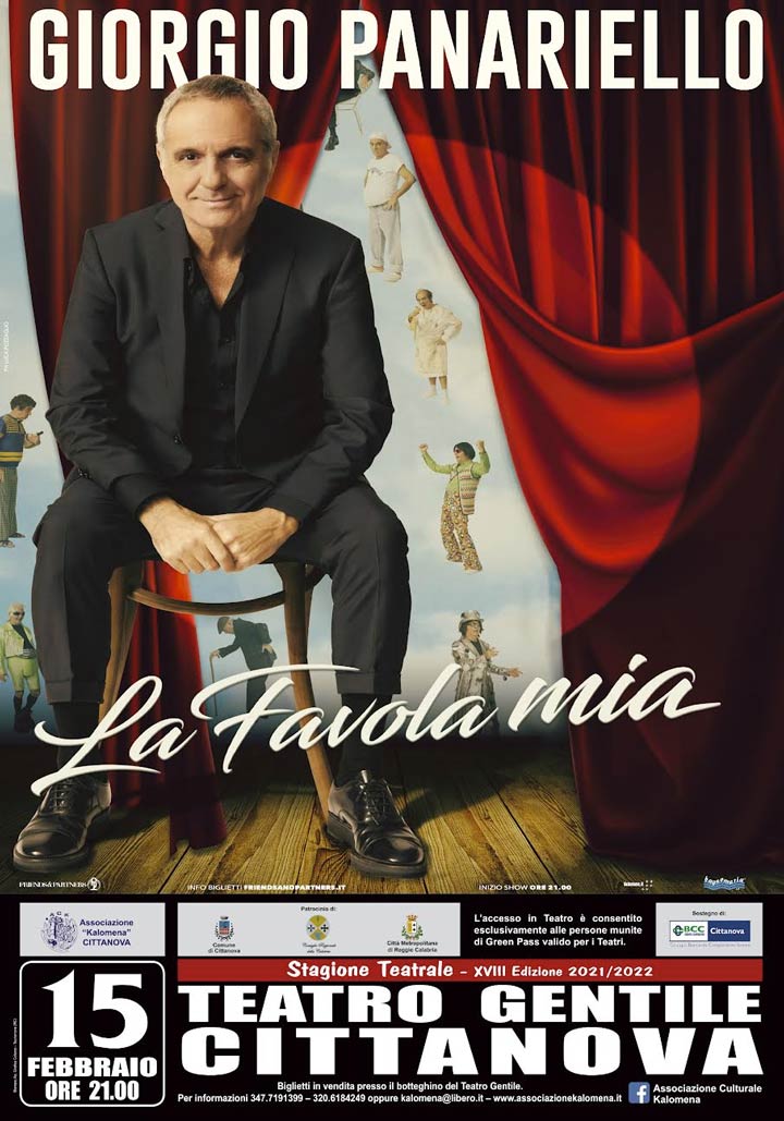 Martedì al Teatro Gentile arriva "La Favola mia" di Giorgio Panariello