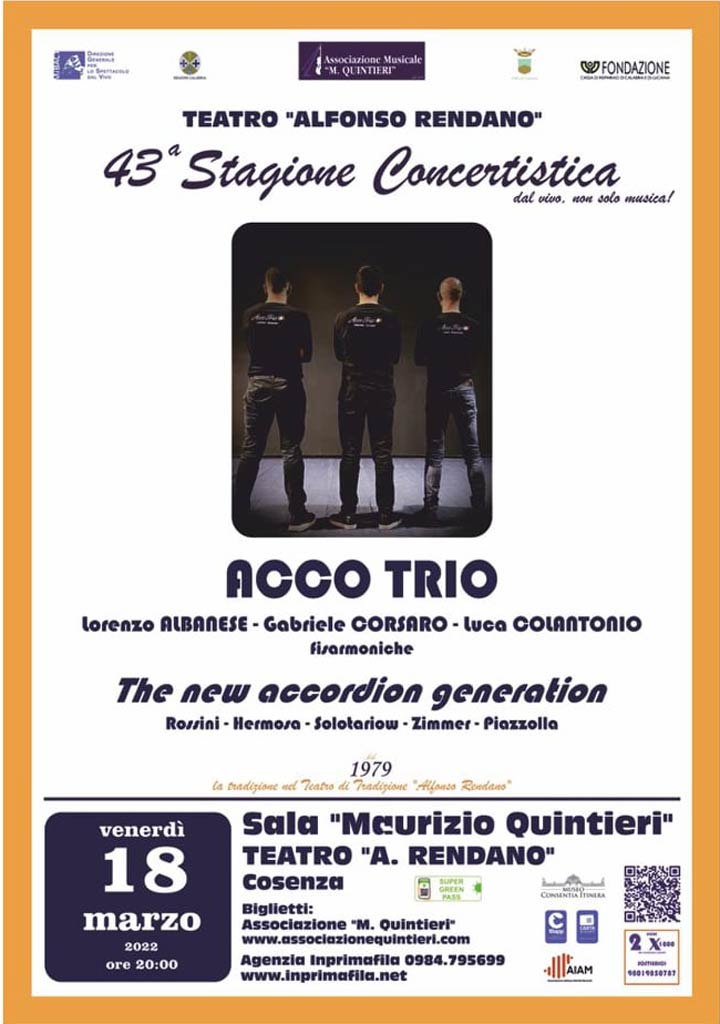 Venerdì il concerto "The new accordion generation"