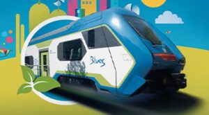 A Reggio si presenta il treno ibrido Blues di Trenitalia