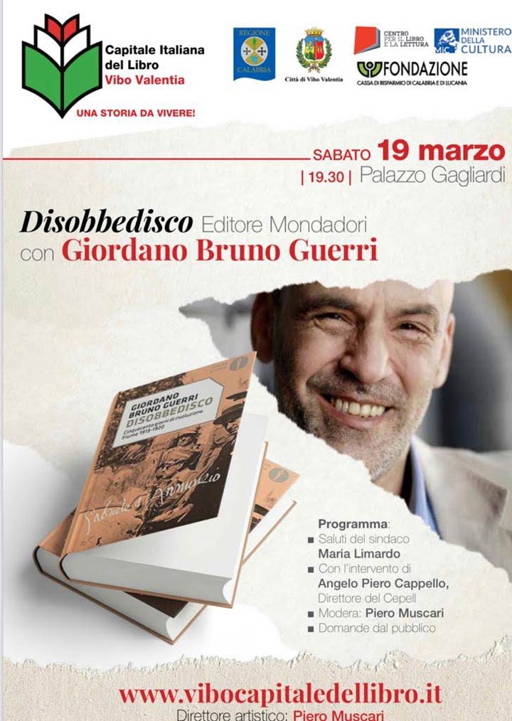 Sabato si presenta il libro "Disobbedisco" di Giordano Bruno Guerri