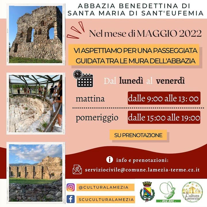 L'iniziativa "Il maggio dell'Abbazia Benedettina di Sant'Eufemia"