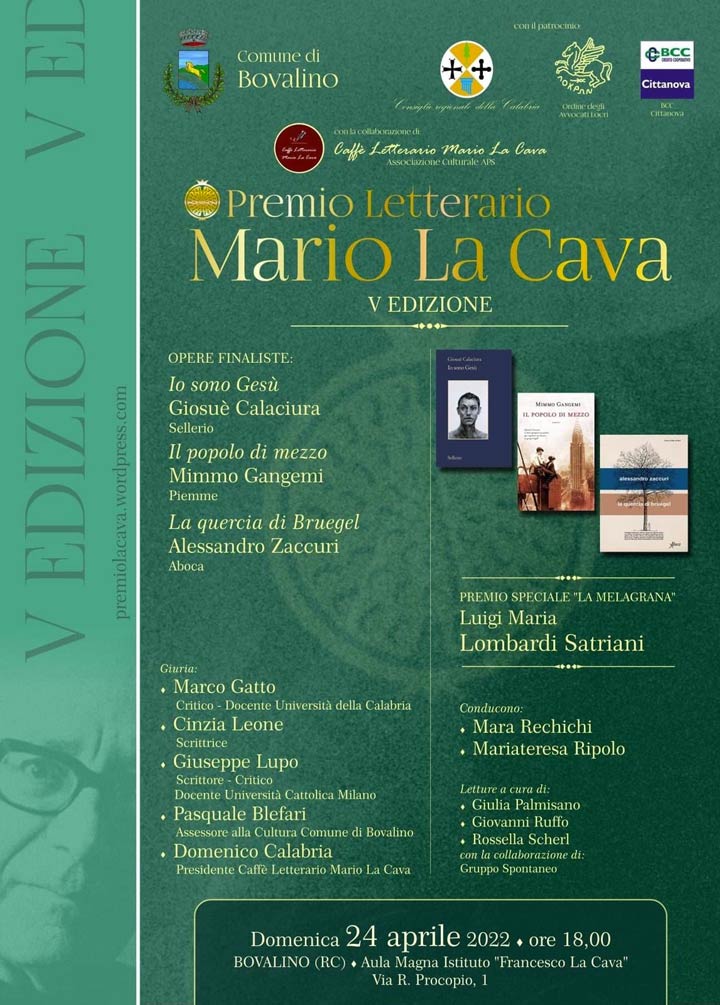 Si consegna il Premio "Mario La Cava"