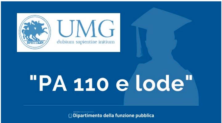 Protocollo tra Umg e Dipartimento della Funzione Pubblica per l'iniziativa "PA 110 e lode"