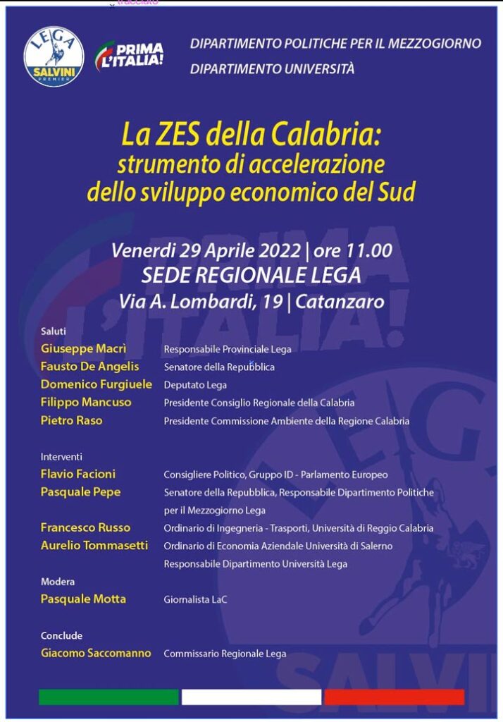 L'incontro sulla Zes della Calabria