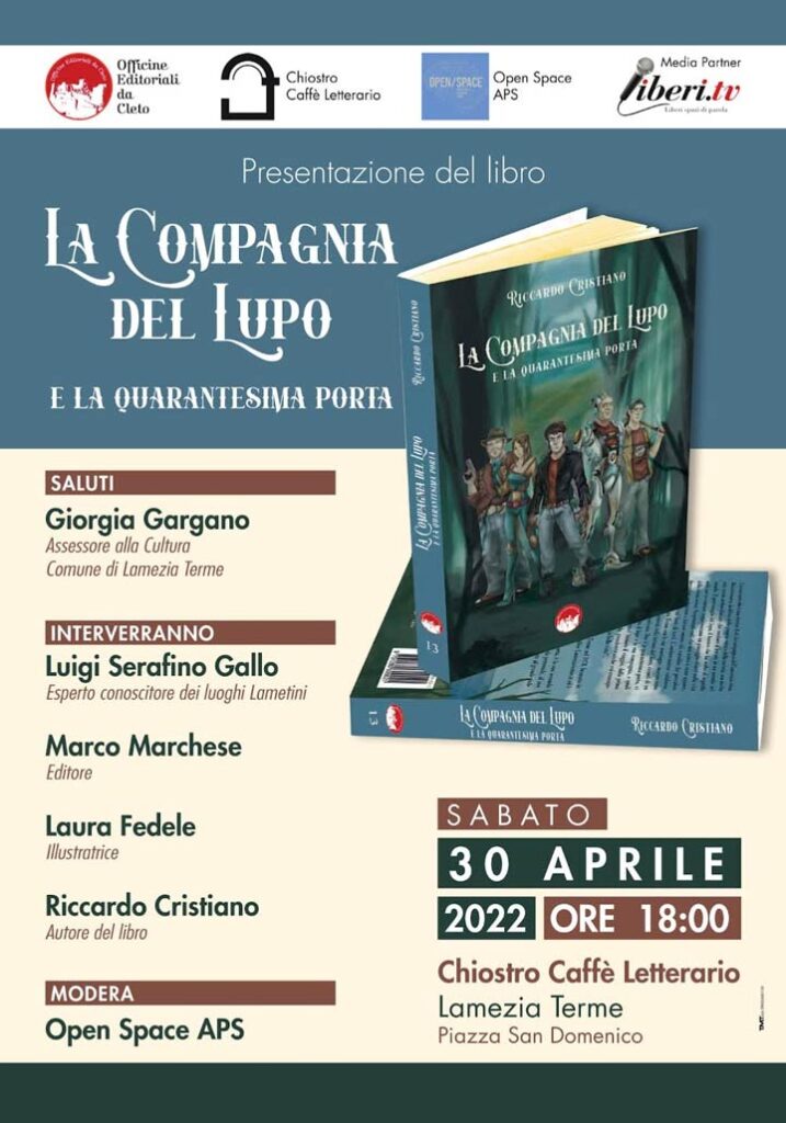 Sabato si presenta il libro "La compagnia del lupo e la quarantesima porta"