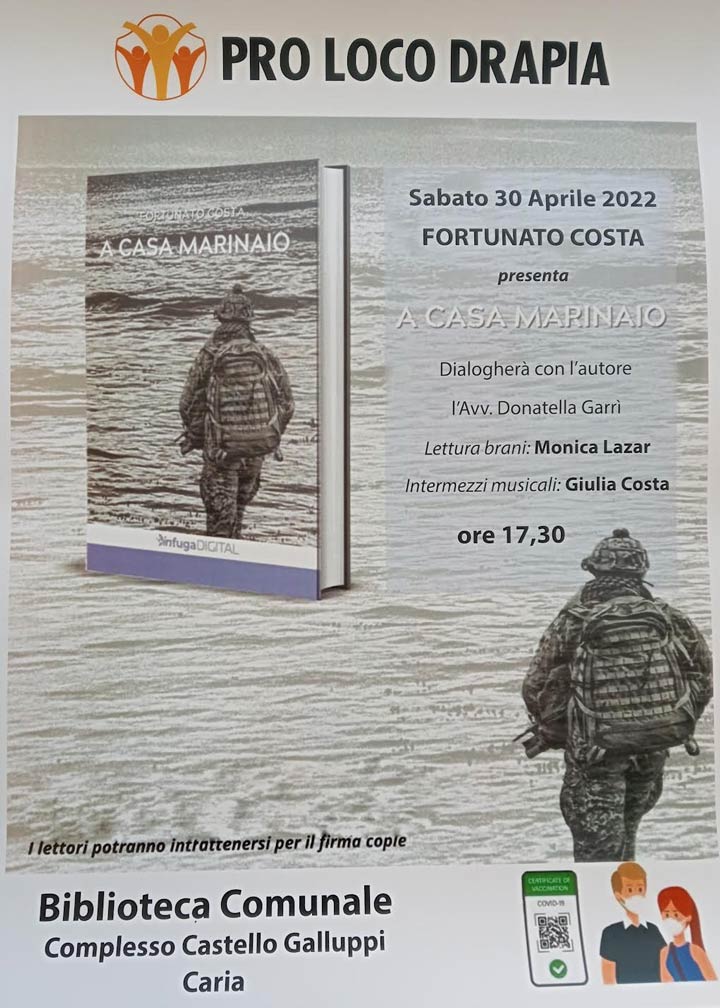 Il 30 aprile si presenta il libro "A casa marinaio"