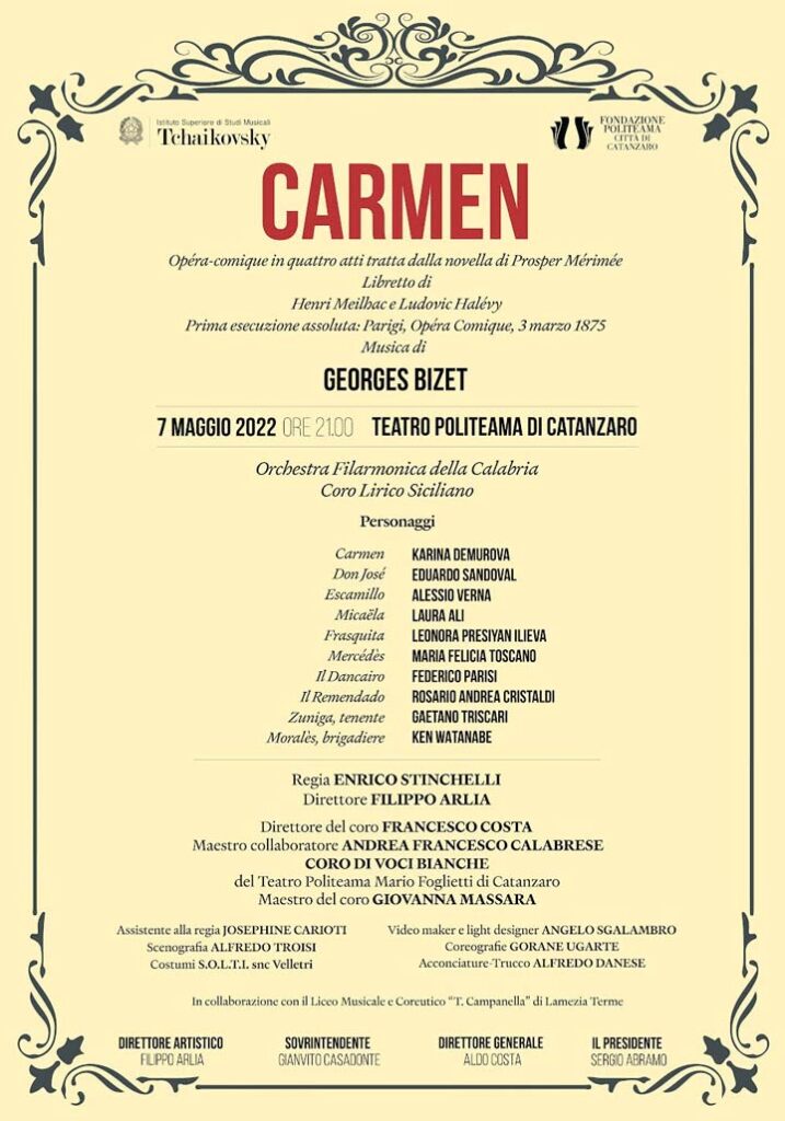 Al Teatro Politeama la "Carmen"