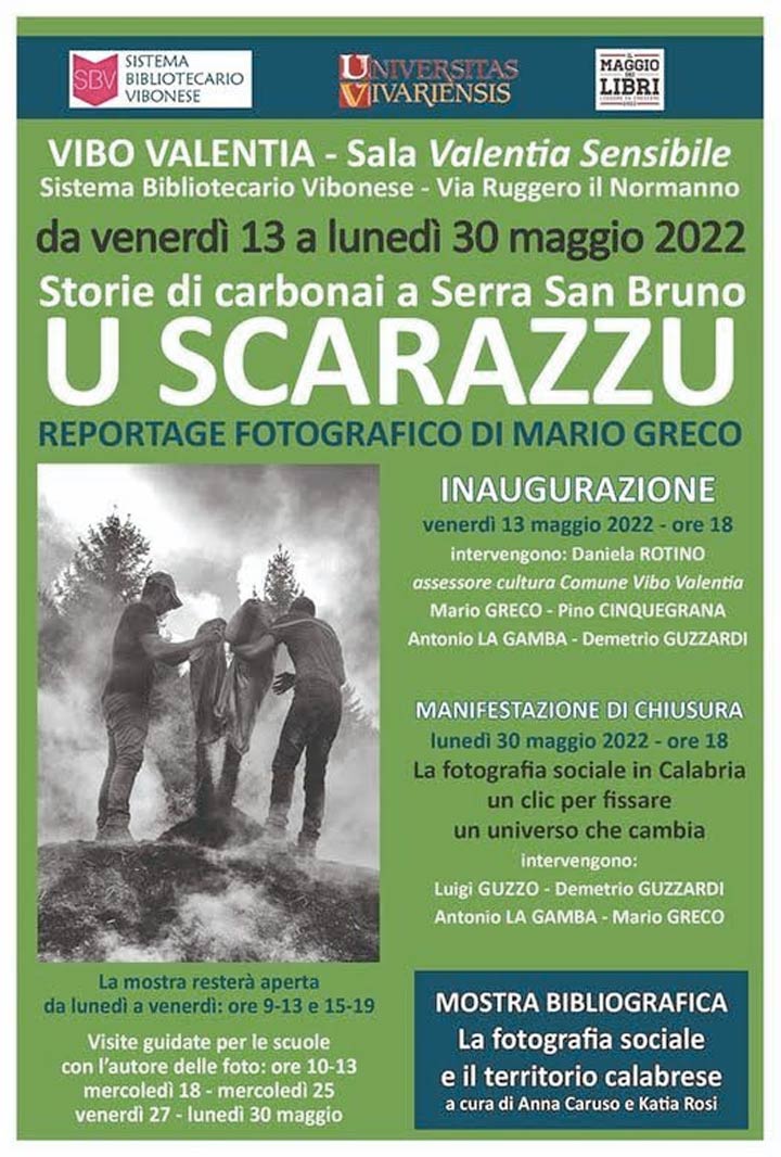 Venerdì s'inaugura la mostra "U Scarazzu. Storie di carbonai a Serra San Bruno"