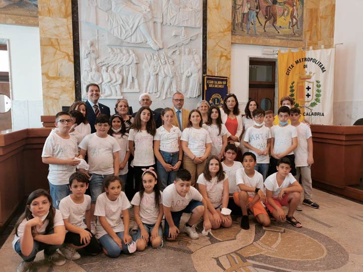 Gli studenti dell'IC di Bova Marina-Condofuri in visita a Palazzo Alvaro