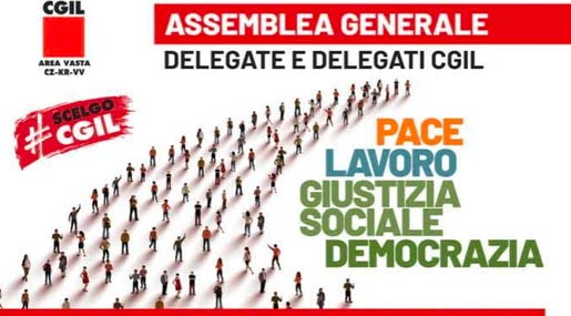 Lunedì a Catanzaro l'assemblea dei delegati di Cgil Area Vasta