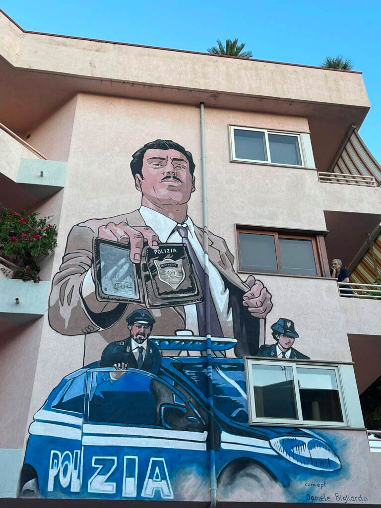 Il murale a DIamante del Commissario Masherpa