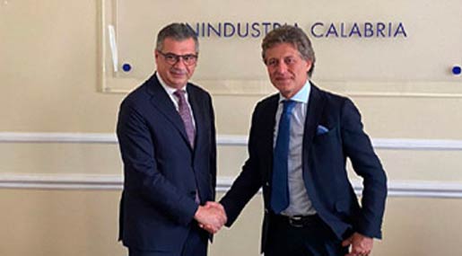 Ferrara (Unindustria Calabria) ha incontrato il commissario Zes Romano