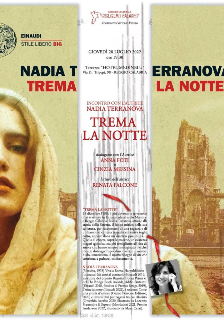 Si presenta il libro "Trema la notte" di Nadia Terranova